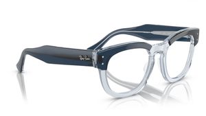 Image 2 of Blue Square Eyeglasses for Men and Women from Rayban Available at Titan Eye+