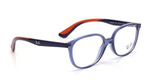 Image 2 of Blue Square Eyeglasses for Men and Women from Rayban Available at Titan Eye+