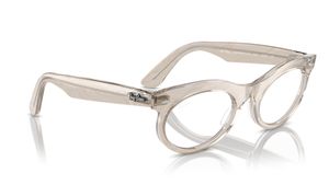 Image 2 of Grey Oval Eyeglasses for Men and Women from Rayban Available at Titan Eye+
