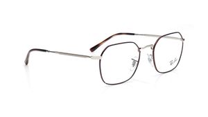 Image 2 of Havana Geometric Eyeglasses for Men and Women from Rayban Available at Titan Eye+