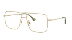 Image 2 of Gold Navigator Eyeglasses for Men and Women from Rayban Available at Titan Eye+
