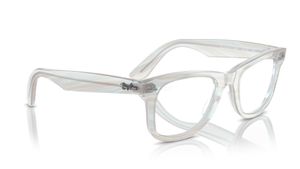 Image 2 of Blue Square Rimmed Eyeglasses for Men and Women from Rayban Available at Titan Eye+