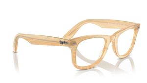 Image 2 of Brown Square Eyeglasses for Men and Women from Rayban Available at Titan Eye+