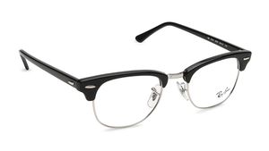 Image 2 of Black Square Rimmed Eyeglasses for Men and Women from Rayban Available at Titan Eye+