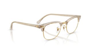 Image 2 of Grey Square Eyeglasses for Men and Women from Rayban Available at Titan Eye+