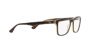 Image 2 of Square Brown Rimmed Eyeglasses for Men and Women from Rayban Available at Titan Eye+