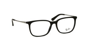 Image 2 of Black Square Rimmed Eyeglasses for Men and Women from Rayban Available at Titan Eye+