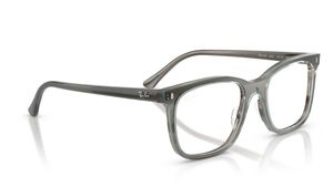 Image 2 of Grey Square Eyeglasses for Men and Women from Rayban Available at Titan Eye+