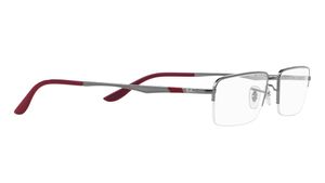 Image 2 of Rectangle Black Semi Rim Eyeglasses for Men from Rayban Available at Titan Eye+