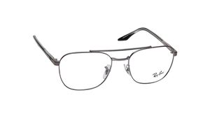 Image 2 of Grey Square Eyeglasses for Men and Women from Rayban Available at Titan Eye+