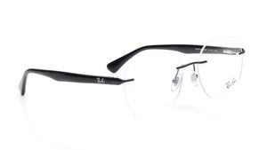Image 2 of Black Geometric Eyeglasses for Men and Women from Rayban Available at Titan Eye+