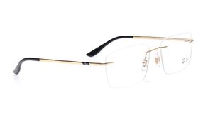 Image 2 of Grey Pillow Eyeglasses for Men and Women from Rayban Available at Titan Eye+