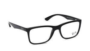 Image 2 of Black Square Rimmed Eyeglasses for Men and Women from Rayban Available at Titan Eye+