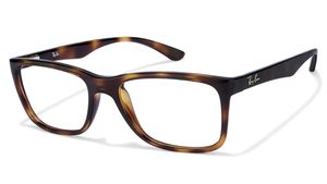 Image 2 of Brown Square Rimmed Eyeglasses for Men and Women from Rayban Available at Titan Eye+