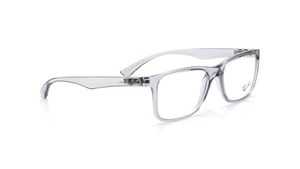 Image 2 of Grey Square Rimmed Eyeglasses for Men and Women from Rayban Available at Titan Eye+