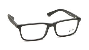 Image 2 of Black Square Rimmed Eyeglasses for Men and Women from Rayban Available at Titan Eye+