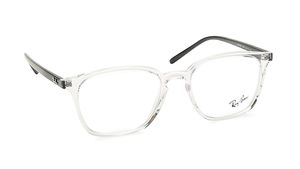 Image 2 of White Square Rimmed Eyeglasses for Men and Women from Rayban Available at Titan Eye+