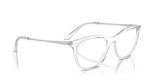 Image 2 of Transparent Square Eyeglasses for Men And Women from Rayban Available at Titan Eye+