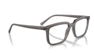 Image 2 of Grey Rectangle Eyeglasses for Men and Women from Rayban Available at Titan Eye+