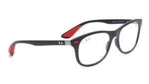 Image 2 of Brown Rectangle Rimmed Eyeglasses for Men and Women from Rayban Available at Titan Eye+