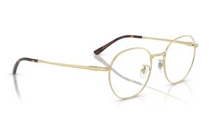 Image 2 of Gold Square Eyeglasses for Men and Women from Rayban Available at Titan Eye+