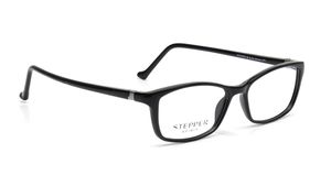 Image 2 of Black Square Eyeglasses for Women from Stepper Available at Titan Eye+