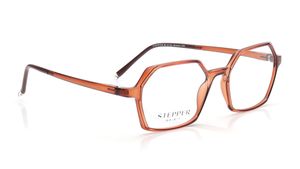 Image 2 of Brown Hexagon Eyeglasses for Women from Stepper Available at Titan Eye+