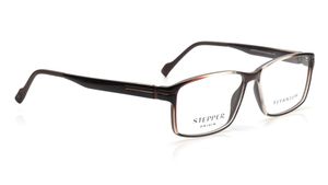 Image 2 of Brown Square Eyeglasses for Men from Stepper Available at Titan Eye+