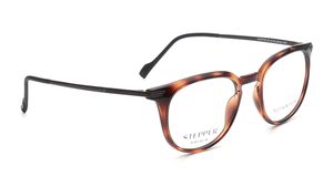 Image 2 of Brown Oval Eyeglasses for Men from Stepper Available at Titan Eye+