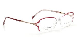 Image 2 of Red Rectangle Eyeglasses for Women from Stepper Available at Titan Eye+