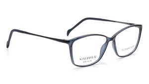 Image 2 of Blue Oval Eyeglasses for Women from Stepper Available at Titan Eye+