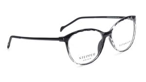 Image 2 of Black Oval Eyeglasses for Women from Stepper Available at Titan Eye+