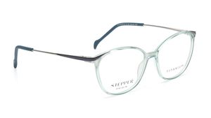 Image 2 of Blue Oval Rimmed Eyeglasses for Women from Stepper Available at Titan Eye+