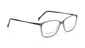 Image 2 of Grey Rectangle Eyeglasses for Women from Stepper Available at Titan Eye+