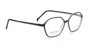 Image 2 of Black Hexagon Eyeglasses for Women from Stepper Available at Titan Eye+