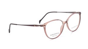 Image 2 of Brown Oval Eyeglasses for Women from Stepper Available at Titan Eye+