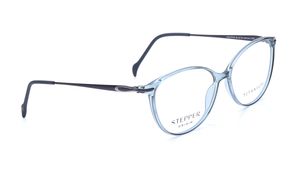 Image 2 of Blue Oval Eyeglasses for Women from Stepper Available at Titan Eye+