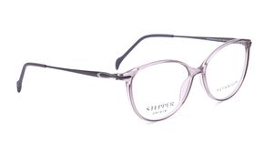 Image 2 of Purple Oval Eyeglasses for Women from Stepper Available at Titan Eye+