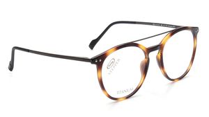 Image 2 of Brown Round Eyeglasses for Men from Stepper Available at Titan Eye+