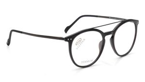 Image 2 of Black Round Eyeglasses for Men from Stepper Available at Titan Eye+