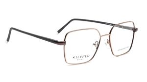 Image 2 of Gold Geometric Eyeglasses for Women from Stepper Available at Titan Eye+