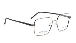Image 2 of Silver Geometric Eyeglasses for Women from Stepper Available at Titan Eye+