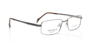 Image 2 of Grey Rectangle Rimmed Eyeglasses for Men from Stepper Available at Titan Eye+
