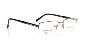 Image 2 of Brown Square Eyeglasses for Men from Stepper Available at Titan Eye+