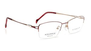 Image 2 of Pink Square Eyeglasses for Women from Stepper Available at Titan Eye+