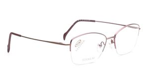 Image 2 of Maroon Rectangle Eyeglasses for Women from Stepper Available at Titan Eye+