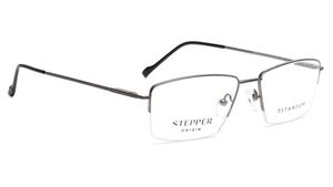 Image 2 of Grey Rectangle Eyeglasses for Men from Stepper Available at Titan Eye+