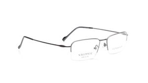 Image 2 of Black Rectangle Eyeglasses for Men from Stepper Available at Titan Eye+