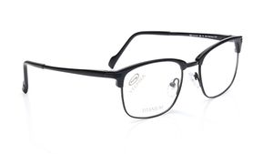 Image 2 of Black Rectangle Rimmed Eyeglasses for Men from Stepper Available at Titan Eye+
