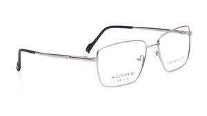Image 2 of Rectangle Silver Rimmed Eyeglasses for Men from Stepper Available at Titan Eye+